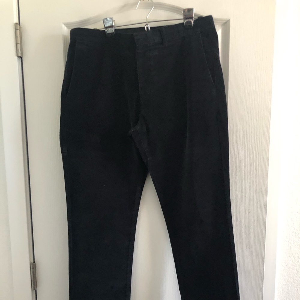Theory men’s slim dark blue corduroy pants